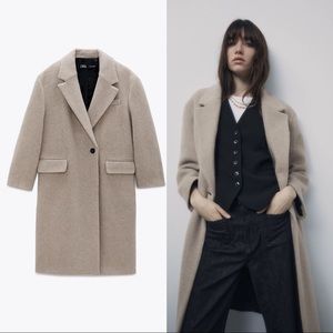 Zara wool blend coat